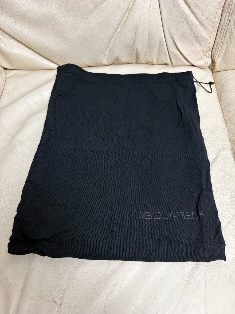 DSQUARED2 Black Shoe Drawstring Dust Bag